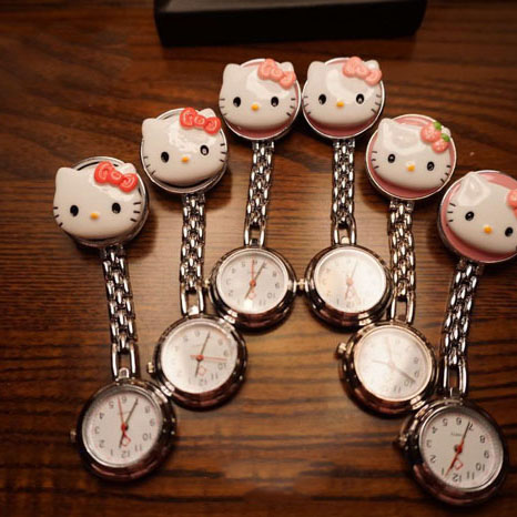 fob nurse watch with 3D cartoon characters